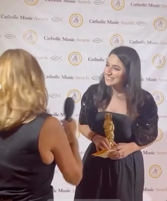 An interview at the awards