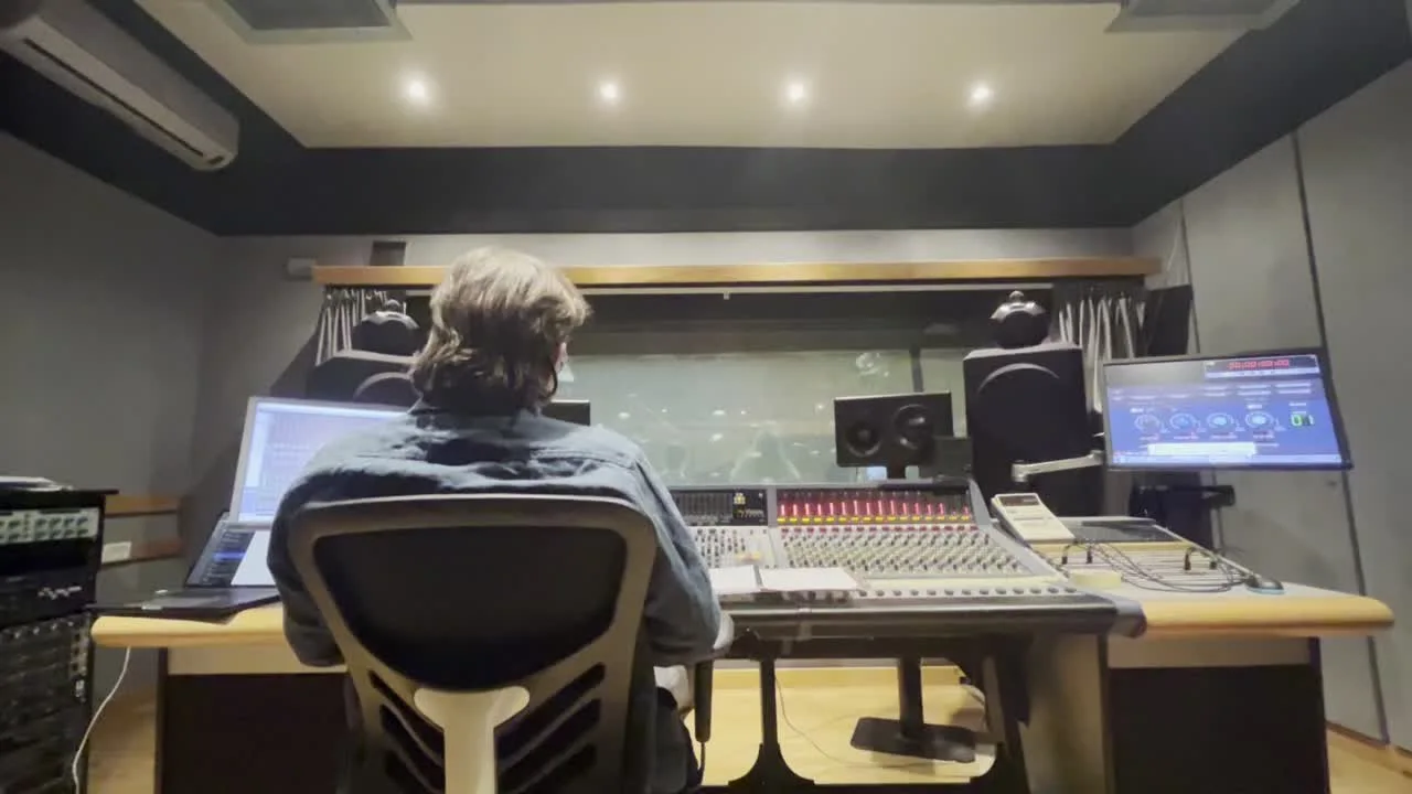 At work in the Jerusalem studio