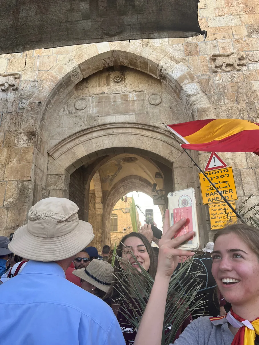 Entering the Old City together
