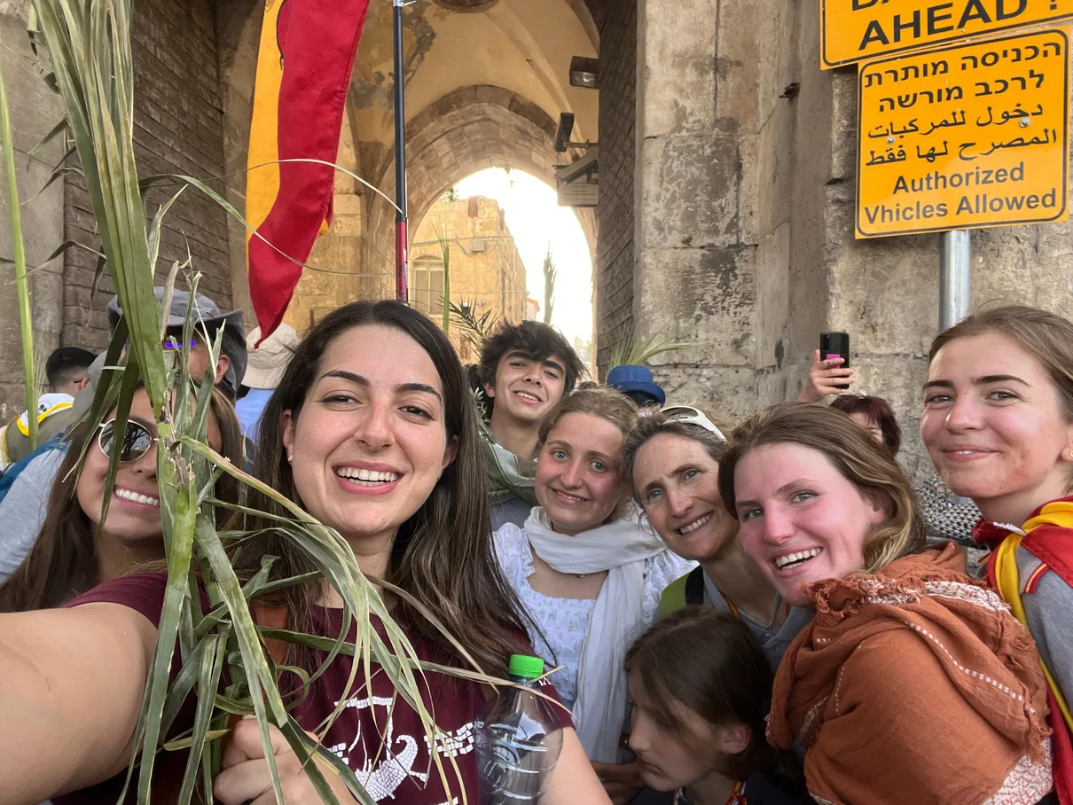 Palm Sunday with friends in Jerusalem