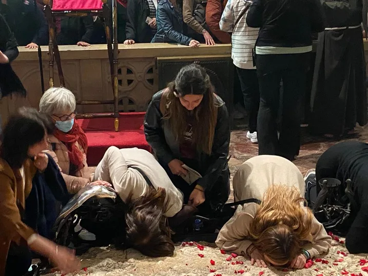 A moment of prayer in Gethsemane