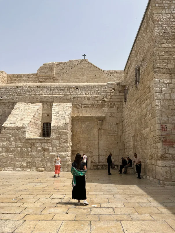 A stop on the Holy Land journey