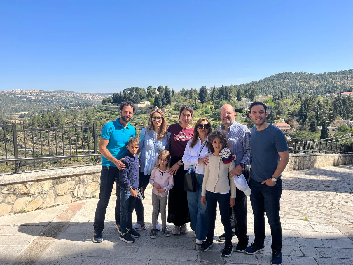 Exploring the Holy Land with friends
